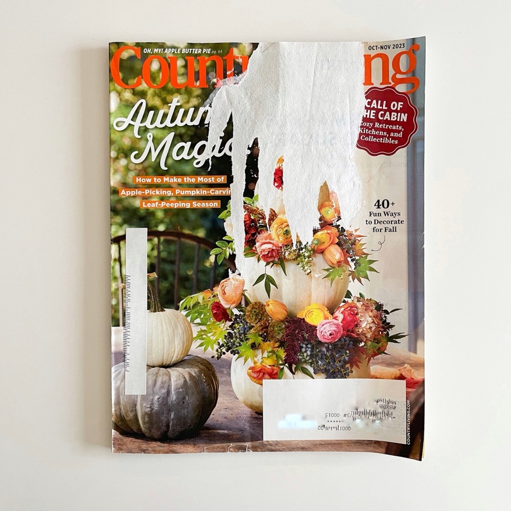 Country Living Magazine October/November 2023